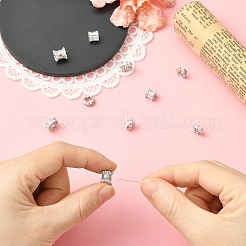 10 Stück 5 Stile Messing Micro Pave Zirkonia Perlen&nbsp;KK-CJ0004-20