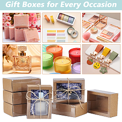 Boîtes à tiroirs cadeaux en carton et papier kraft&nbsp;LS-CON-WH0085-129A