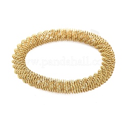 Bracciali elastici in acciaio inossidabile 304 per donna&nbsp;LS-BJEW-P315-02E-G