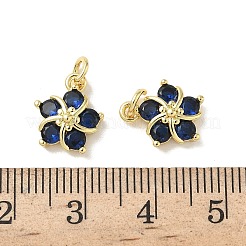 Латунные подвески с фианитами&nbsp;ZIRC-J025-29G-1