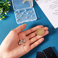 925 серебряная гофрированная круглая бусина-прокладка STER-TA0001-33A