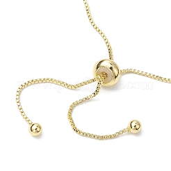 Браслеты-слайдеры из смолы и стекла с овальными звеньями BJEW-JB10385