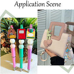 14 шт. 7 стиля День учителя пищевые экологически чистые силиконовые фокусные бусины SIL-SC0001-75