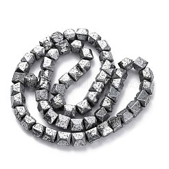 Гальванические бусины из натуральной лавы G-A256-D01-01A