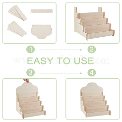 3 комплект деревянных подставок для открыток в 3 стилях ODIS-UN0001-12