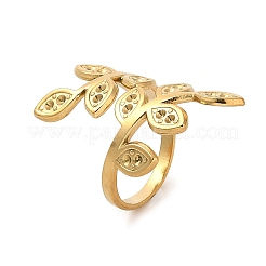 Ионное покрытие (ip) 304 нержавеющая сталь открытые манжетные кольца компоненты RJEW-Z015-06G