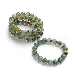 Natur prehnite Stretch-Armbänder&nbsp;BJEW-E373-10mm-11