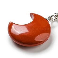 Брелки с подвеской в виде Луны из натуральных и синтетических драгоценных камней Рейки Рейки&nbsp;KEYC-P015-01P