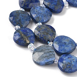 Нитки бусины из натурального ляписа-лазури G-D316-A05