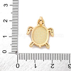 Латунные микро проложить кубического циркония бусы KK-F894-08G