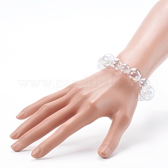 Круглые браслеты с градуировкой и стеклом&nbsp;BJEW-JB06073