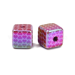 Непрозрачные акриловые бусины с УФ-покрытием PACR-P005-03B