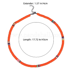 Комплект ожерелья из бисера Heishi Surfer из полимерной глины NJEW-SW00031