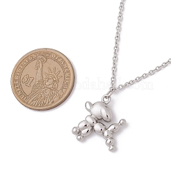 Ожерелья с подвесками из нержавеющей стали 304 для женщин и мужчин NJEW-JN05414-02