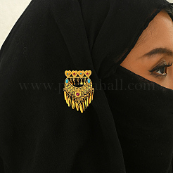 Элегантные броши в форме сердца в ближневосточном стиле из латуни GD0625