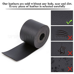 2 м плоский односторонний ремешок из искусственной кожи с рисунком личи&nbsp;LC-WH0010-02C-01