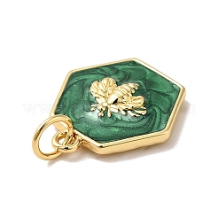 Подвески из латуни с эмалью в стойку&nbsp;KK-H431-10G