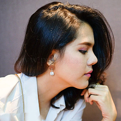 30 шт. фурнитура для сережек-гвоздиков из орехового дерева WOOD-HY0001-14