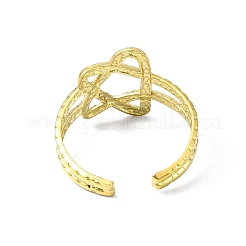 Открытое манжетное кольцо из нержавеющей стали 304 с ионным покрытием (IP)&nbsp;RJEW-L109-026G