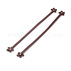 Пришивание ручек из воловьей кожи с цветочным краем&nbsp;FIND-D027-11A