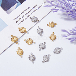 12 шт. 2-цветное ионное покрытие (IP) из нержавеющей стали 304 STAS-DC0014-22