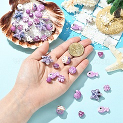 40шт 8 стиля фарфоровые бусины ручной работы&nbsp;PORC-YW0001-80