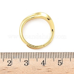 Латунные микро проложить пальцев кольца кубического циркония&nbsp;RJEW-H258-10G