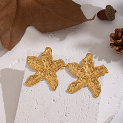 Серьги-гвоздики в форме морской звезды из нержавеющей стали 304&nbsp;FR8971