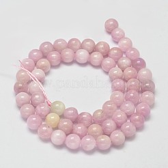 Круглые нити из натурального кунцита G-M304-05-7mm