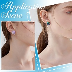 60 шт. латунные клипсы для сережек KK-SP0001-12P