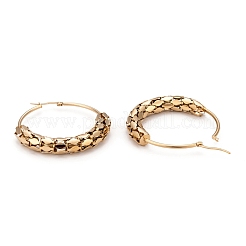 Серьги-кольца из нержавеющей стали 304 EJEW-O096-07G