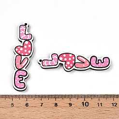 Печатные подвески дерева WOOD-T032-04I