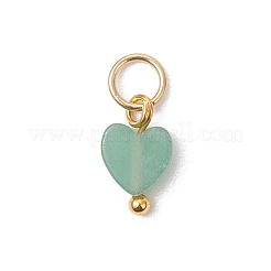 Натуральные подвески в форме сердца из смешанных драгоценных камней&nbsp;PALLOY-JF04905-01