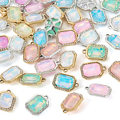 40 шт. 2-цветный сплав с УФ-покрытием и разноцветными стеклянными стразами&nbsp;FIND-PJ0001-37