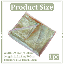 1 pièce de tissu laser en polyester&nbsp;AJEW-GF0014-48E