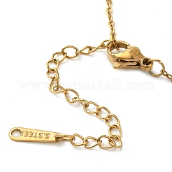 Латунные микропаве прозрачные кубические цирконии ожерелья с подвеской в виде хвоста кита NJEW-M080-06