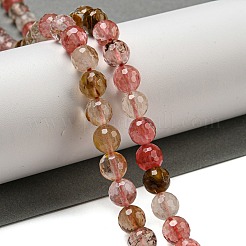 Tigerskin стеклянные бусы пряди G-E571-A07-02