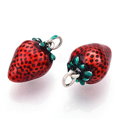 925 серебряная подвеска в виде фруктов с эмалью STER-T007-52