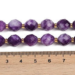 Gefärbt natürlichen weißen Jade Perlen Stränge&nbsp;G-N342-149I-03