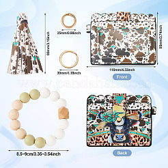 Porte-clés en perles de silicone&nbsp;KEYC-TAC00020