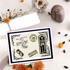 Klarsichtstempel aus PVC-Kunststoff&nbsp;DIY-WH0631-0427