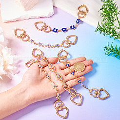 5 шт. 5 стиля цепи из сплава от сглаза цепи-удлинители для сумок&nbsp;AJEW-TAC00036