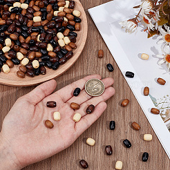 80 г 4-х цветных деревянных бусин&nbsp;WOOD-SC0002-18