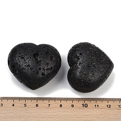 ハート 天然 溶岩 ヤシの石  不安を癒すポケットサムストーン  45.5x39.5~40.5x24.5~26.5mm&nbsp;G-C186-03C