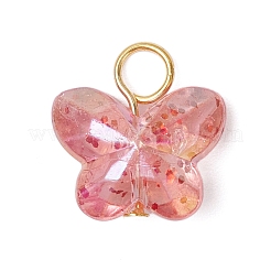 Подвески из прозрачных стеклянных бусин в виде бабочки&nbsp;PALLOY-JF03595