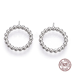 Подвески из серебра 925 пробы с родиевым покрытием STER-T004-64P