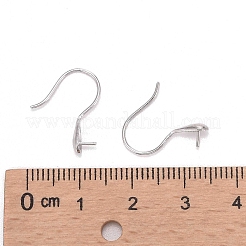 Серьги-крючки из стерлингового серебра с родиевым покрытием X-STER-E041-14P