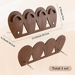 1 set di espositori per gioielli in legno a 1 livelli&nbsp;ODIS-SC0001-14A