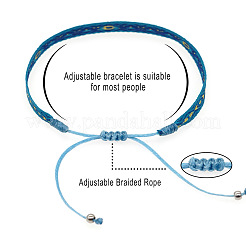 Pulseras vintage bohemias de cordón de algodón trenzado&nbsp;HL6263-9