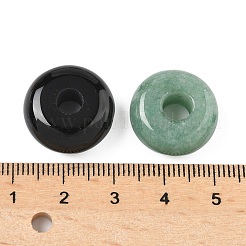 Подвески в виде пончика/диска из смешанных натуральных и синтетических драгоценных камней G-M454-01C